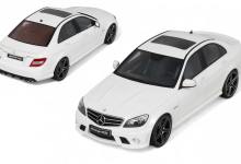 Mercedes C 63 AMG de GT Spirit blanche à l'échelle 1/18