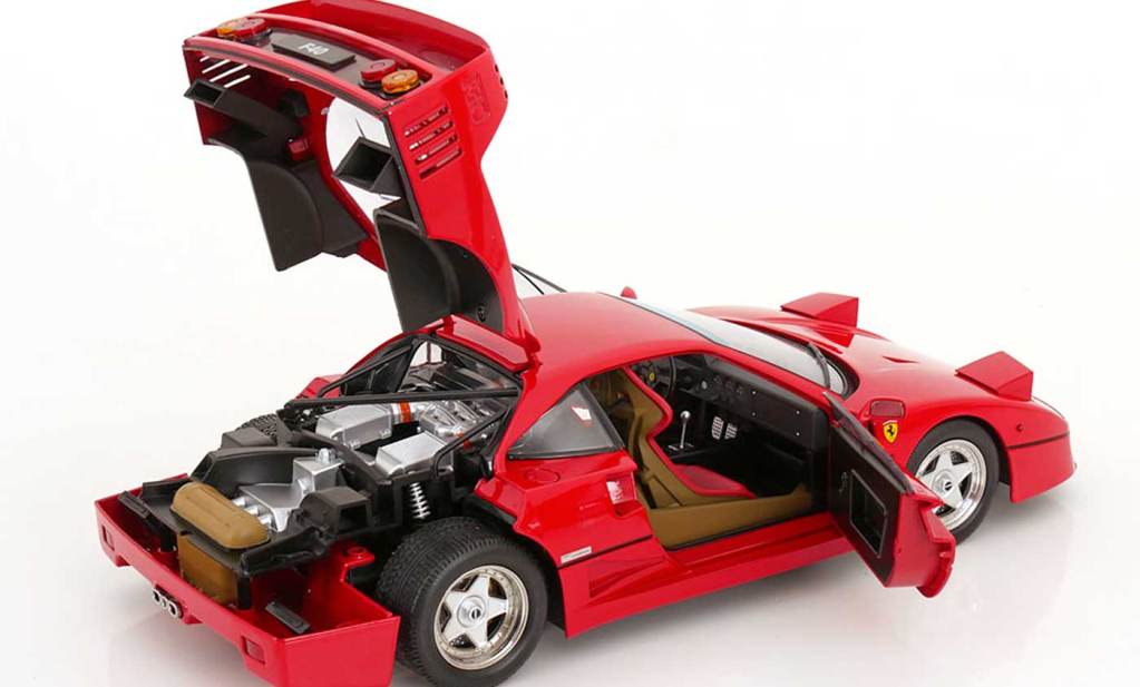 Ouvrants de la Ferrari F40 de KK-Scale à l'échelle 1/12