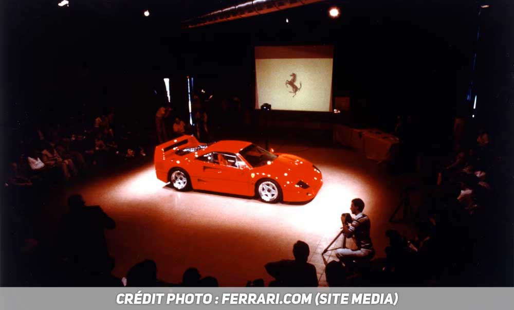 Révélation officielle de la Ferrari F40