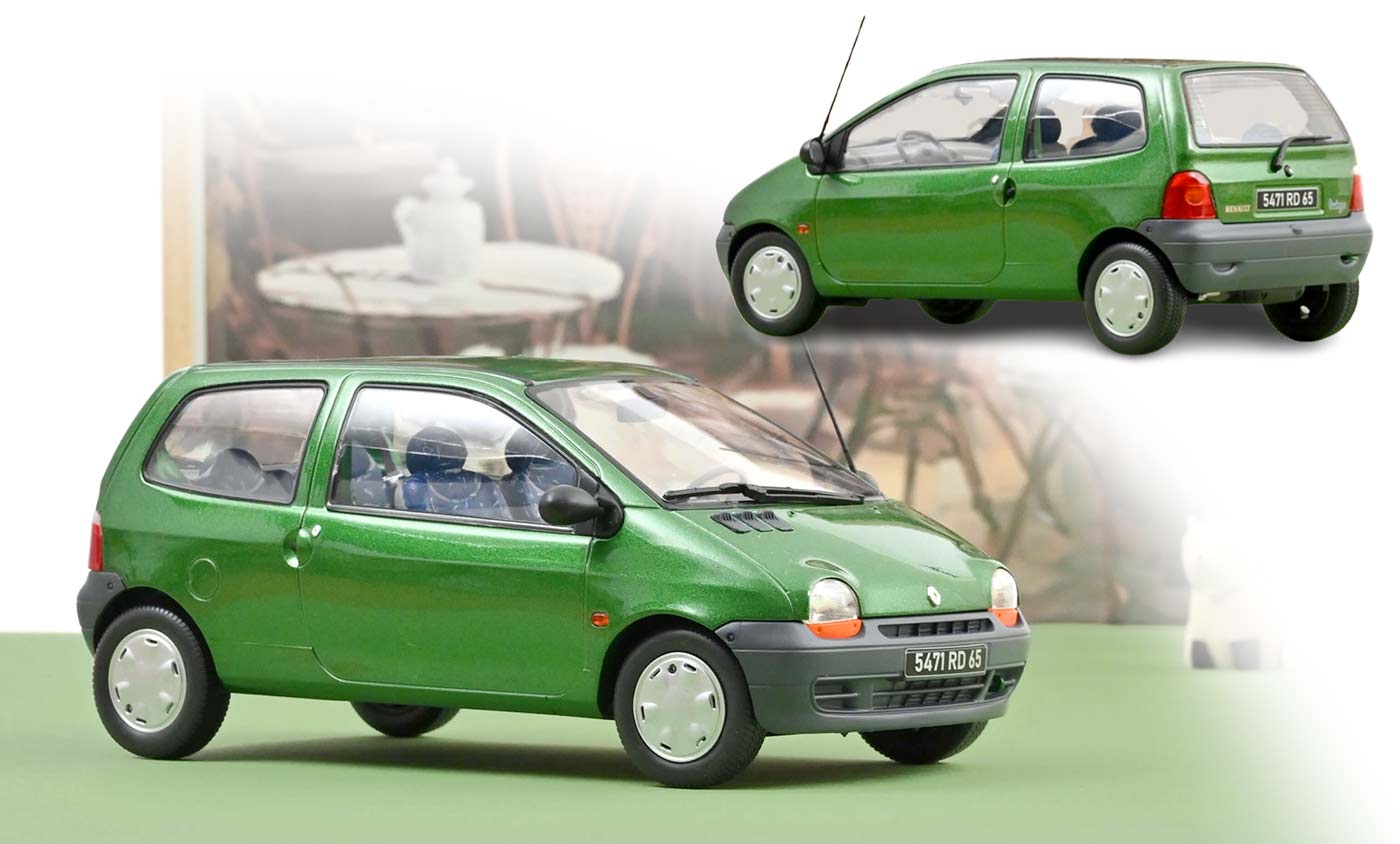 Renault Twingo 1 vert Luzerne de Norev à l'échelle 1/18