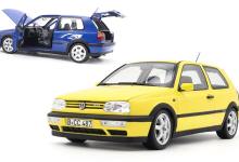 Volkswagen Golf 3 GTI Color Concept de Norev disponible en bleu et en jaune, à l'échelle 1/18