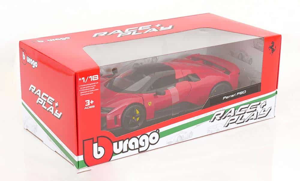 Boîte Bburago Race & Play à l'échelle 1/18