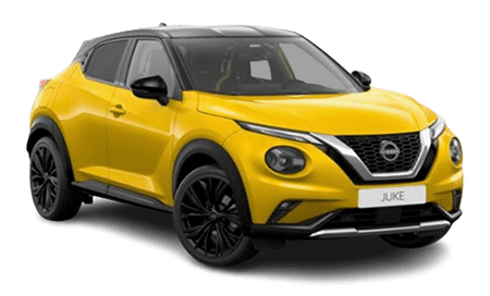 Vue 3/4 avant du Nissan Juke de dernière génération