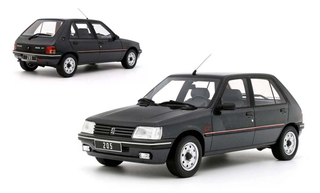 Peugeot 205 GT d'OttOmobile à l'échelle 1/18 de couleur Gris graphite