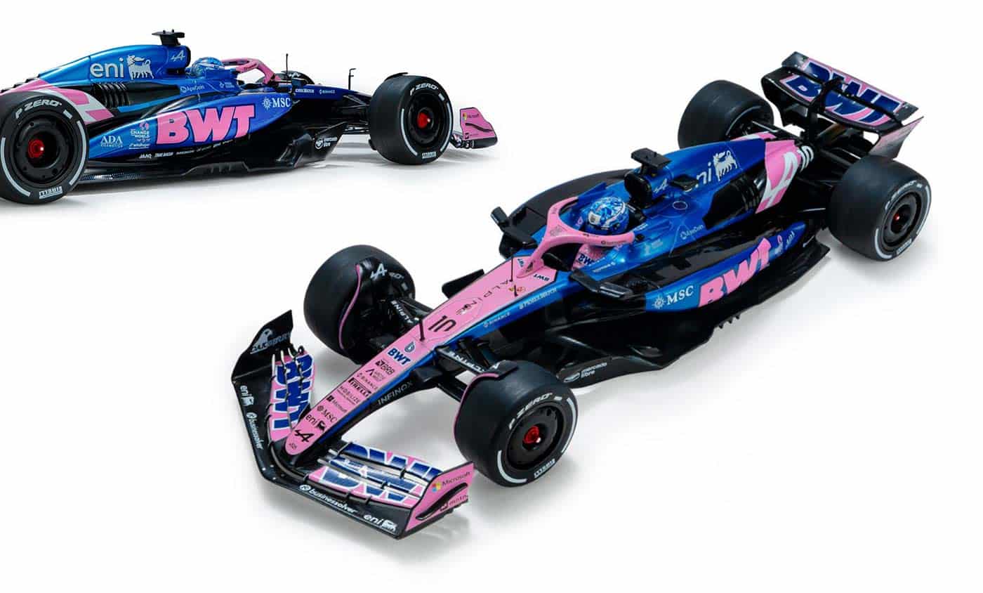 Alpine A525 numéro 10 de Pierre Gasly de Solido à l'échelle 1/18