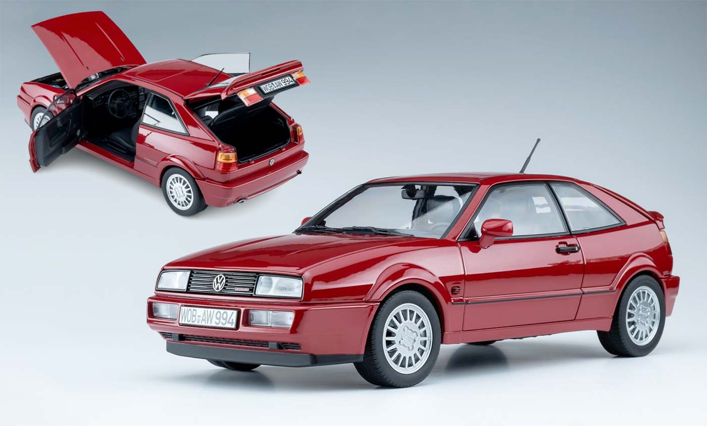 Volkswagen Corrado 1/18 de Norev de couleur rouge
