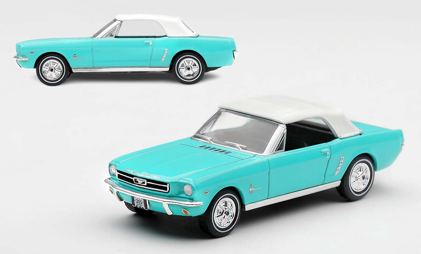 Mini GT sort la Ford Mustang convertible de James Bond au 1/64