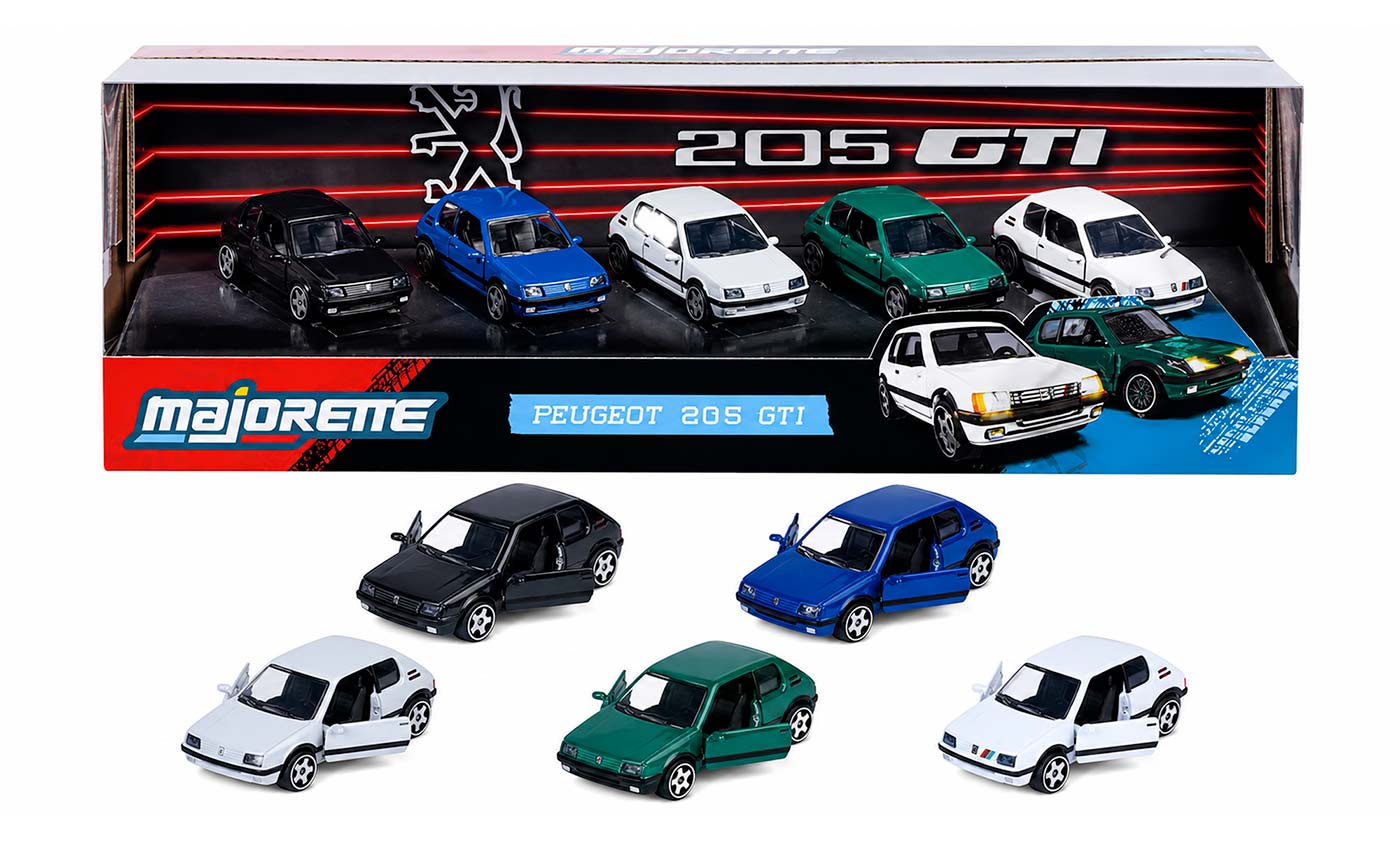 Majorette sort un giftpack inédit de la Peugeot 205 GTI