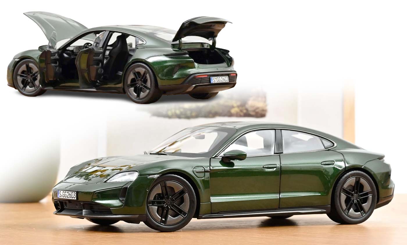 Deux ans plus tard, la Porsche Taycan 1/18 arrive chez Norev