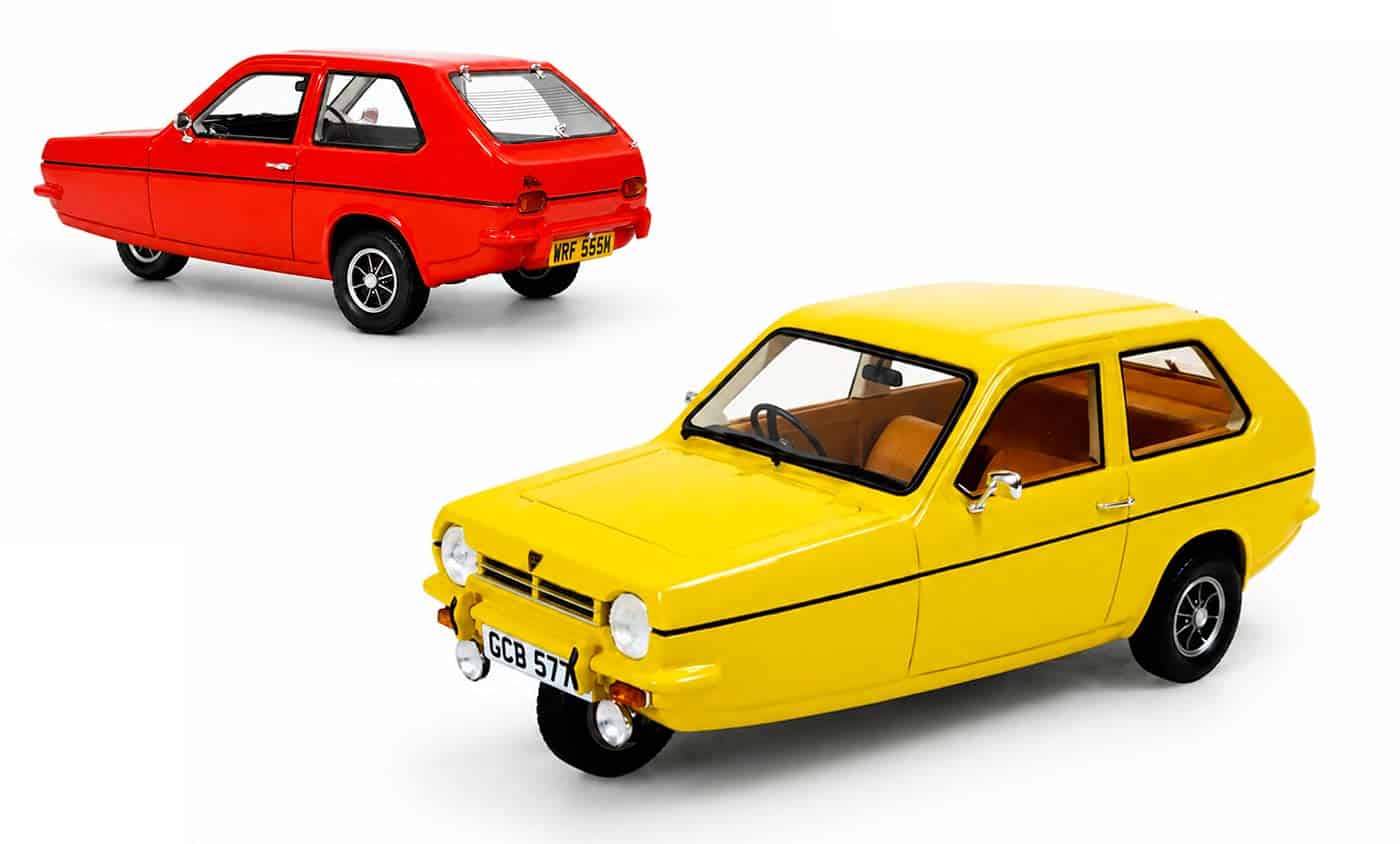 La Reliant Robin arrive enfin à l&rsquo;échelle 1/18 : Merci Cult !