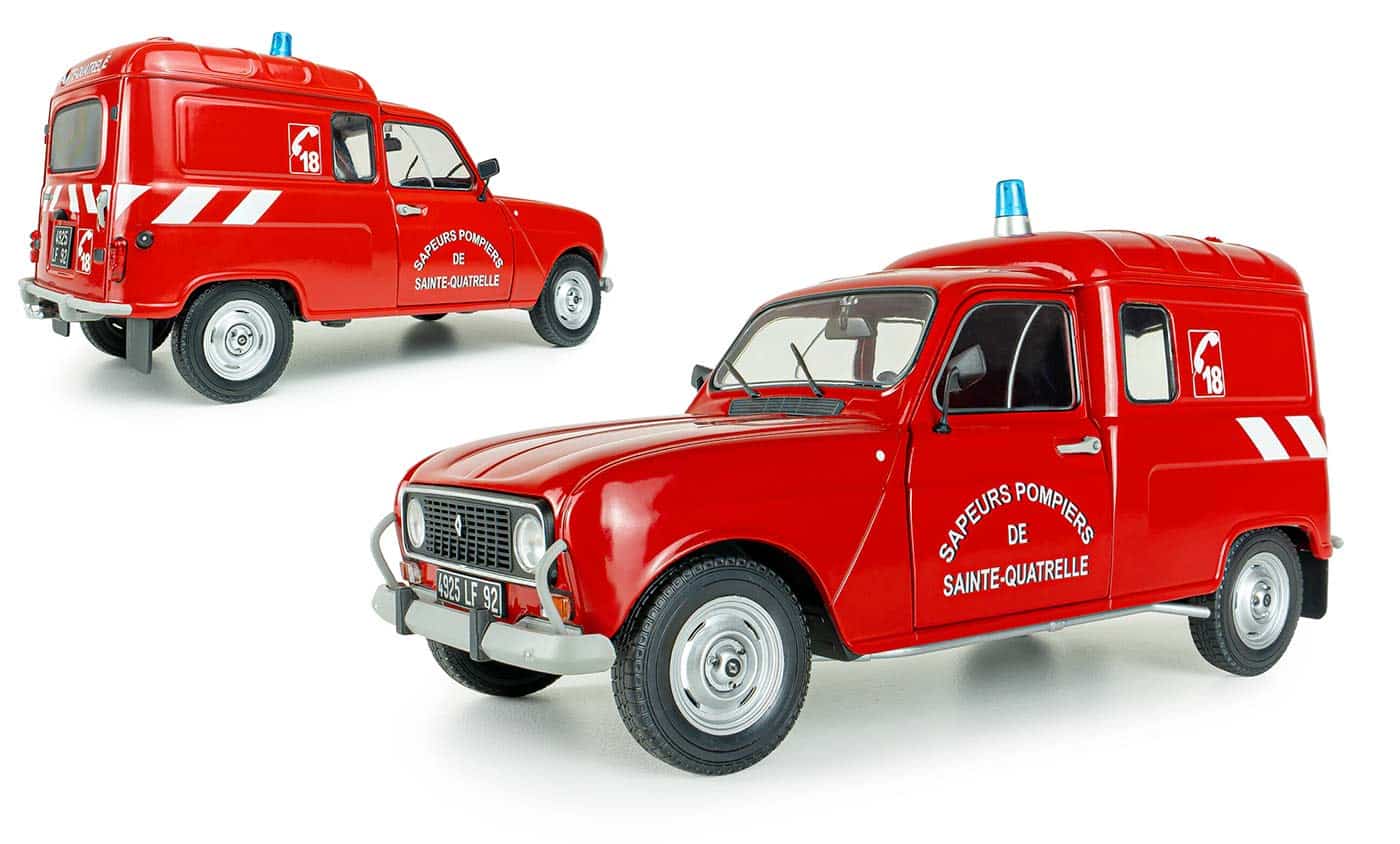 Solido sort une inédite Renault 4 F4 de Pompiers au 1/18