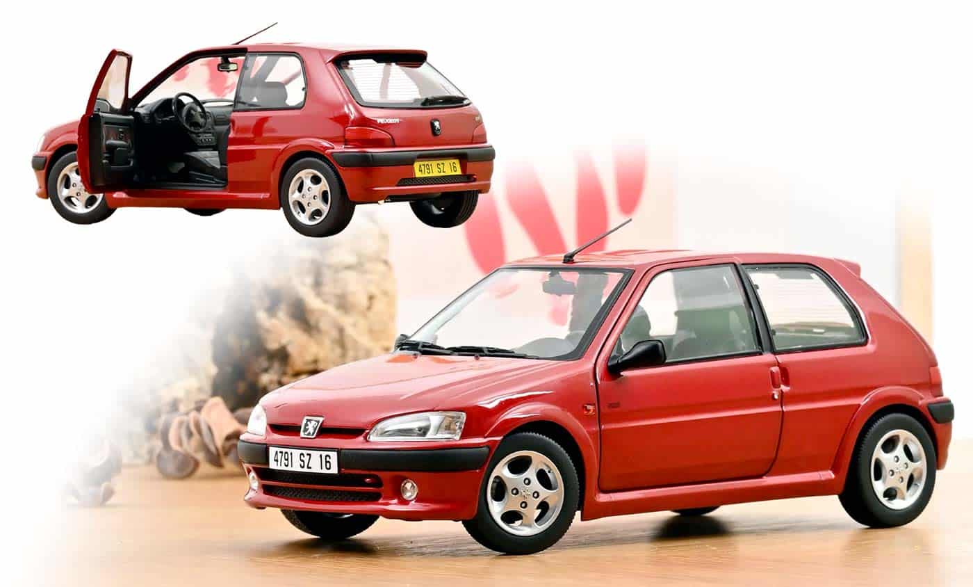 On analyse la Peugeot 106 S16 de Norev à l&rsquo;échelle 1/18