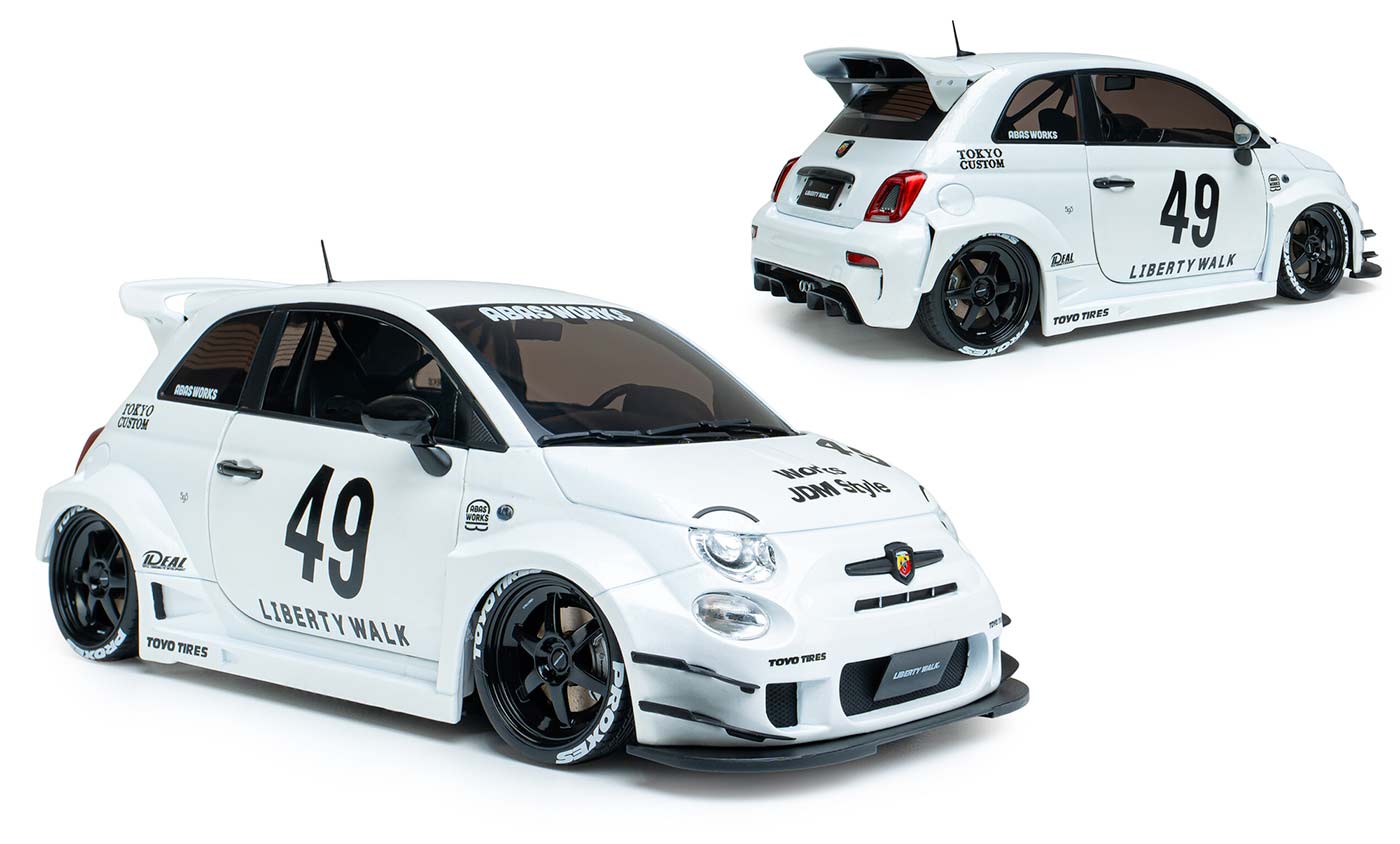 On découvre l&rsquo;Abarth 595 Liberty Walk de Solido à l&rsquo;échelle 1/18